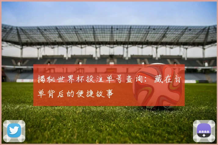 揭秘世界杯投注单号查询:藏在订单背后的便捷故事